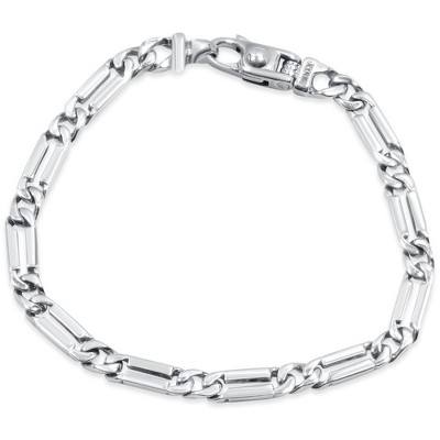 Pompeii3 Men's Link 14k Gold (17gram) or Platinum (28gram) 5.5mm Bracelet 8"
