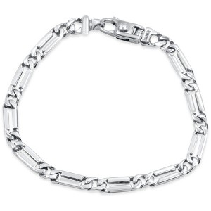 Pompeii3 Men's Link 14k Gold (17gram) or Platinum (28gram) 5.5mm Bracelet 8" - 1 of 2