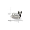 Black Bow Jewelry Sterling Silver Dachshund Bead Charm - 2 of 3