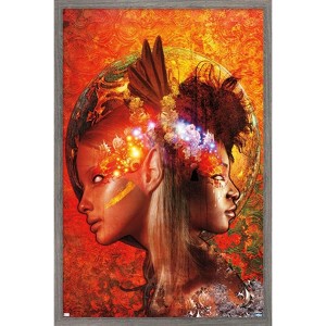 Trends International Jena DellaGrottaglia: Cosmic Zodiac - Gemini Framed Wall Poster Prints - 1 of 4