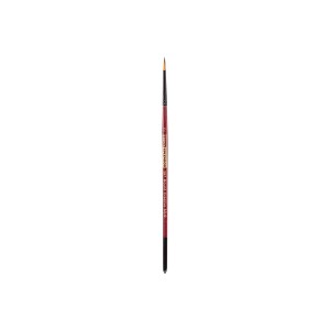 Creative Mark Ebony Splendor Short-Handled Synthetic Sable Paint Brush, Rounds, Teijin Multi-Filament Hair, Handcrafted Synthetic Paint Brushes for - 1 of 4