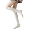 Anna-Kaci 3-Pack Women's Over the Knee Sport Socks with Breathable Mesh Knit and Non-Slip Calf Support - 2 of 4