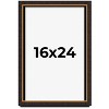PosterPalooza | Modern Shadow Box 1" Depth Brown Picture Frame - UV Acrylic, Backing, Hanging Hardware - 2 of 4