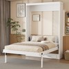 Merax Elegant Full Size Murphy Bed with 2 Drawers, Beige - 2 of 4