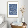 Cynthia Haller Classic blue and gold paisley Metal Framed Art Print - Deny Designs - 2 of 4