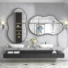 Apmir Irregular High-Strength Tempered Glass and Aluminum Alloy Framed French Cleat Mounted Wall Decor Bathroom Vanity Mirror - 3 of 4
