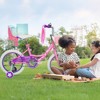 Hykolity 14 inch Girl Bicycle Children Training Bike Youth Princess First Bike with Pink Basket Doll Seat Step-through Adjustable Saddle - 3 of 4