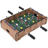 Toy Time Mini Tabletop 6-on-6 Foosball Table Soccer Game with Score Counters and Two Balls