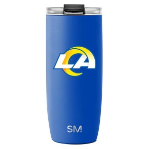 NFL Los Angeles Rams Simple Modern Stainless Steel Voyager Travel Mug - 20oz - 1 of 3