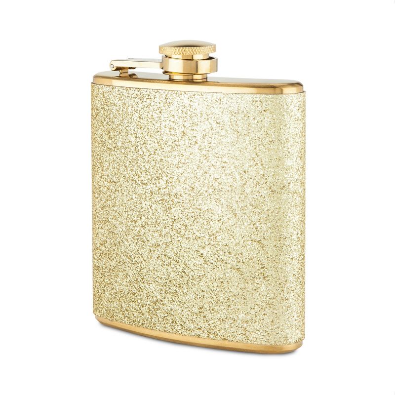 Sparkletini Stainless Steel Gold Flask by Blush, 1 of 8