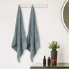 Unique Bargains Cotton Highly Absorbent Quick Drying Bath Towels for Bathroom 2 Packs - 4 of 4
