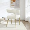 Elegant Hollow Backrest Velvet Chair – Perfect for Small Spaces, Comfortable and Easy to Assemble - 3 of 4