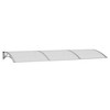 vidaXL Door Canopy Gray 118.1 in.x39.4 in. Polycarbonate - 2 of 4