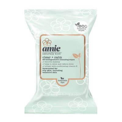 Amie Clear & Calm Cleansing Wipes - Green - 25ct