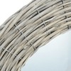 vidaXL Mirror 27.6" Wicker - 3 of 4