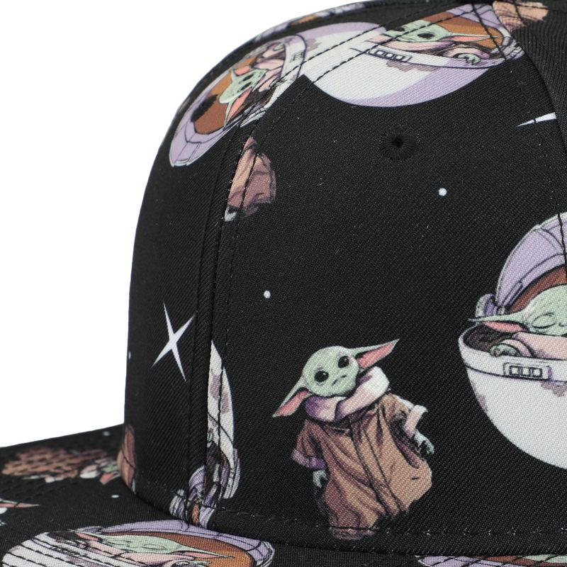Star Wars Grogu All Over Print Snapback Hat, 4 of 6