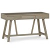 Atkins Flip Up Desk Distressed Gray - Wyndenhall - 2 of 4