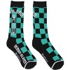 Demon Slayer Crew Socks 3 Pack, Demon Slayer Manga Tanjiro And Nezuko Socks, Anime Performance Cushioned Athletic Socks - 2 of 4