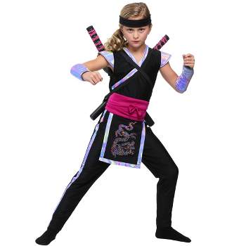HalloweenCostumes.com Rainbow Ninja Costume for Girls
