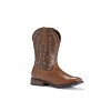 IUV Western Boots For Men Wide Square Toe Western Retro Boot Black/Brown - 2 of 4