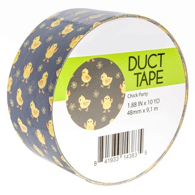 Simply Genius Pattern Duct Tape Heavy Duty, Craft Supplies, Colored Duct Tape, Single Roll 1.8 in x 10 yards (Chick Party)