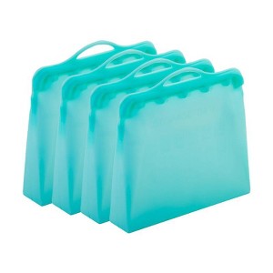 Reusable Silicone Food Storage Bags 2Pack Multipurpose 1 Gallon Storage Bag, Dishwasher Safe, Plastic and BPA Free Innovative Technology Products Corp - 1 of 4