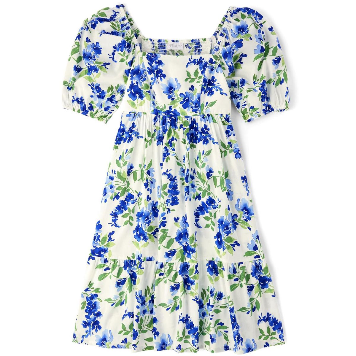 The Children's Place Womens Mommy And Me Short Sleeve Floral Print Ruffle Dress