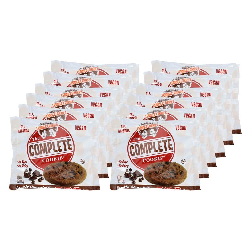 Lenny & Larry's The Complete Cookie Double Chocolate - 12 bars, 4 oz, 1 of 5