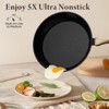 Aoibox 23-Piece Non-Stick Ceramic Cookware Set with Frying Pans, Healthy & Non-Toxic, Induction Compatible, PFAS/PTFE/PFOA Free, Black - 4 of 4