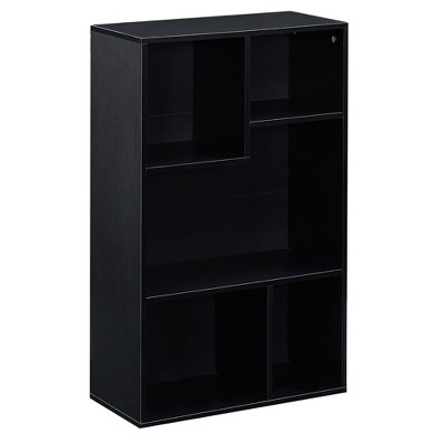 VECELO 5 Shelf Bookcase, Modern Style, Wooden Open Shelf Bookcase