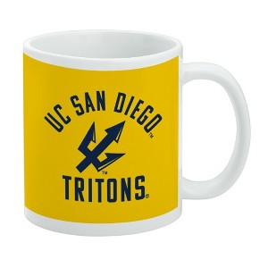 UC San Diego Tritons Ceramic Coffee Mug Novelty Gift Mugs for Coffee Tea and Hot Drinks 11oz White - 1 of 4