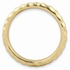 Black Bow Jewelry 2.25mm Stackable 14K Yellow Gold Plated Silver Hammered Band - 2 of 4