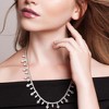 EVERLY JEWELRY | Sterling Silver 19 3/4 CT TGW Created White Sapphire Necklace, 18-inch - 4 of 4