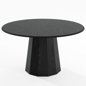 Dovelina Round Dining Table Mid-Century Dining Room Table with Designer Table Base - 1 of 4