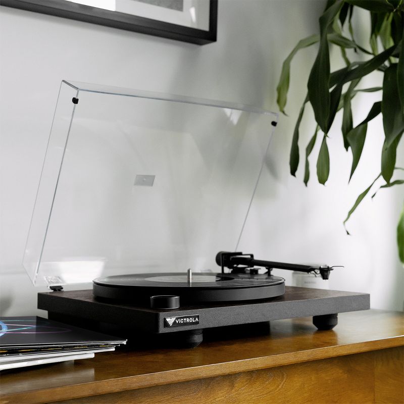 Victrola Premiere T1 Premium Turntable with Built-In Vinyl Stream Bluetooth Technology (Espresso), 5 of 17