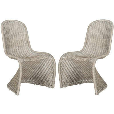 Set Of 2 Tana Wicker Side Dining Chair - Safavieh : Target