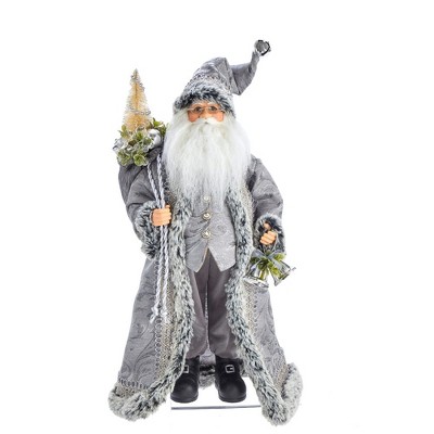 Kurt Adler 18" Kringle Klaus Silver Santa