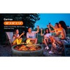 30 Inch Outdoor Fire Pit Ring, 2.5mm Heavy Duty Steel Round Fire Pit Insert, 36 In-Outer Wood Burning Fire Pit Kit, 10 Inch Height Campfire Ring - 3 of 4