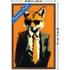 Trends International Andreas Magnusson - Fox In a Suit Framed Wall Poster Prints - 3 of 4