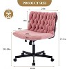 Modern Criss Cross Office Chair - Extra Wide Seat with Adjustable Height - 2 of 4