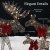 Best Choice Products 4ft 3-Piece Lighted 2D Christmas Moose Set Outdoor Décor w/ 195 LED Lights, Stakes - image 3 of 4