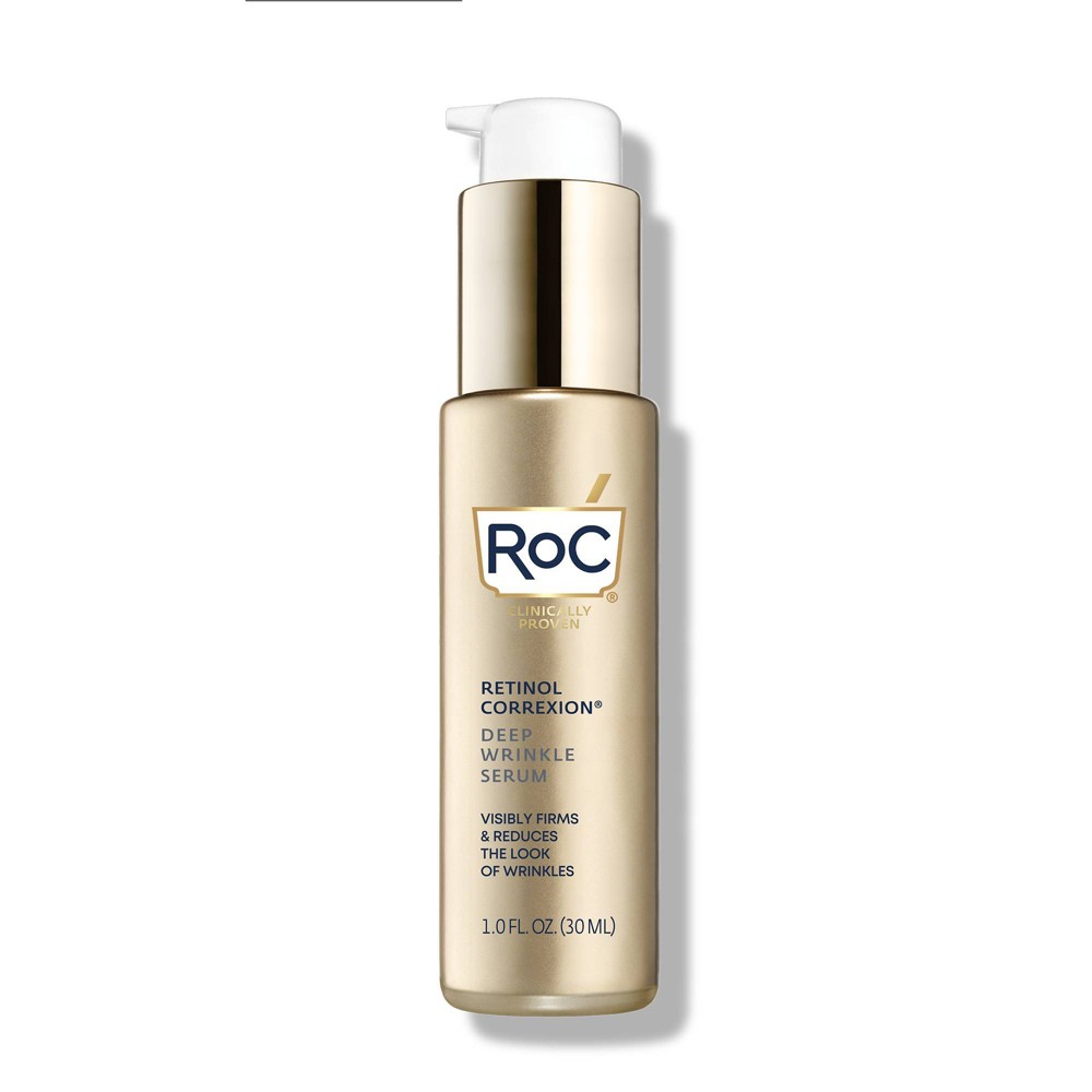 Photos - Cream / Lotion RoC Retinol Anti-Aging Retinol Face Serum Anti-Wrinkle Treatment - 1 fl oz 