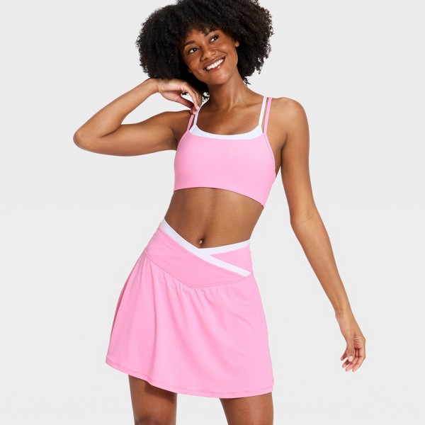 Falda short de cintura cruzada media suave para mujer 14.5" - All In Motion™ 6