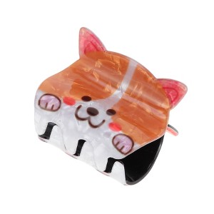 Unique Bargains Fashion Animal Pattern Hair Clips Hairdo Clip Orange 1 Pc - 1 of 4