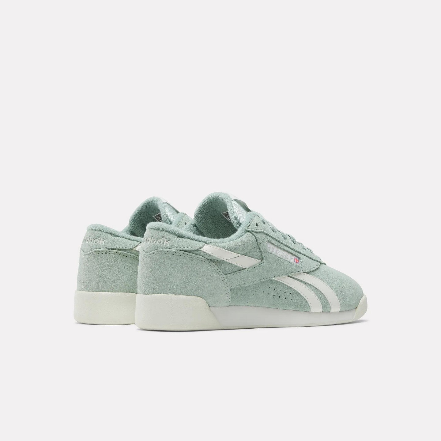 Женские кроссовки Reebok Freestyle Lo Shoes Size 7 Hybrid Green/Chalk/Chalk, цвет: Зелёный — фото 3
