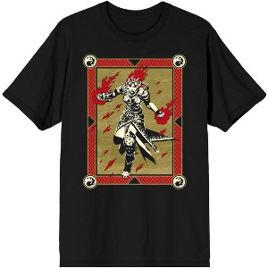 Magic the Gathering Red Mana Chandra Card Mens Black Graphic Tee - 1 of 1