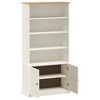 vidaXL Bookcase Storage 3 Shelf Bookcase for Living Room VIGO Solid Wood Pine - 4 of 4