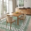 Acekool Washable Scalloped Area Rug Non Slip Low Pile Modern Border Carpet for Living Room Bedroom Dining Room Nursery Home Office - 2 of 4