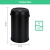 Trash Can, 65 Liter Round Garbage Can, Commercial Grade Stainless Steel Recycling Bin - 2 of 4