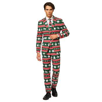 OppoSuits Men's Christmas Suit - Festive Green